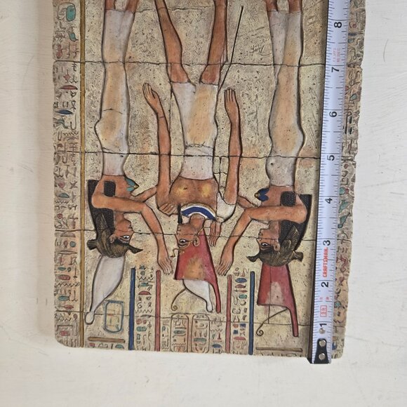 Veronese Egypt Coronation  Ptolemy VIII Wall Plaque Goddess's Wadjet & Nekhbet - Picture 4 of 4